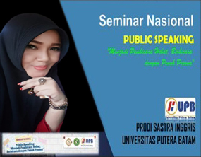 JADI PEMATERI SEMINAR NASIONAL, DEKAN FKIP UPP TEKANKAN MAHASISWA HARUS BERKOMPETENSI DIBIDANG PUBLIC SPEAKING