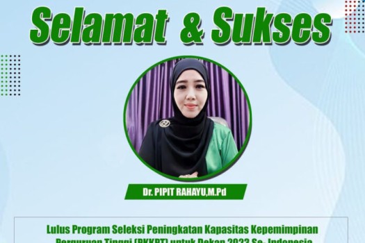 Membanggakan, Dekan FKIP UPP Lulus Seleksi PKKPT se-Indonesia